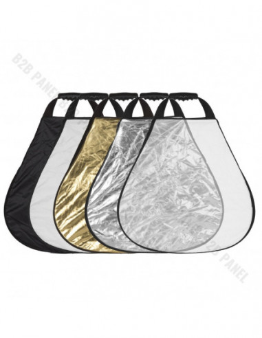 GlareOne Blenda trójkątna 5w1 80cm z uchwytem