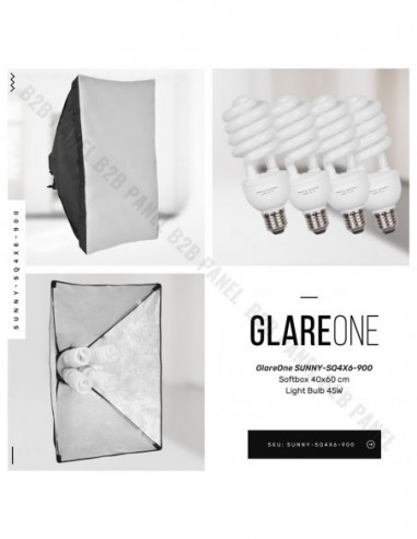 GlareOne Continuous Light Kit SUNNY SQ4X6-900