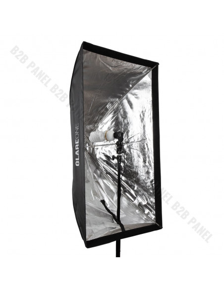 GlareOne Softbox Umbrella 80x120 for reporter lights - grid included