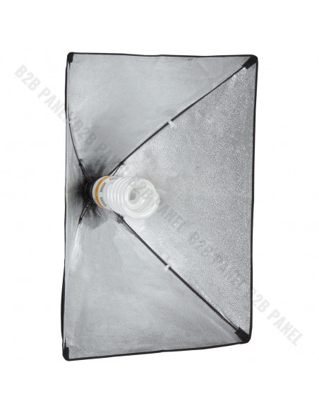 GlareOne Softbox światła ciągłego 50x70 - 1 świetlówka