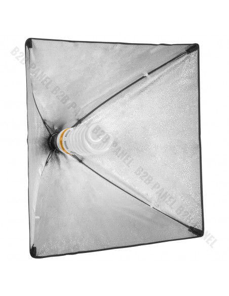 GlareOne Softbox światła ciągłego 60x60 - 1 świetlówka