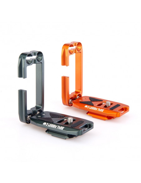 3 Legged Thing Ellie PD Short Universal L-Bracket with Peak Design Capture-compatible short base - Grey