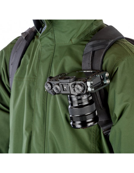 3 Legged Thing Ellie PD Short Universal L-Bracket with Peak Design Capture-compatible short base - Grey