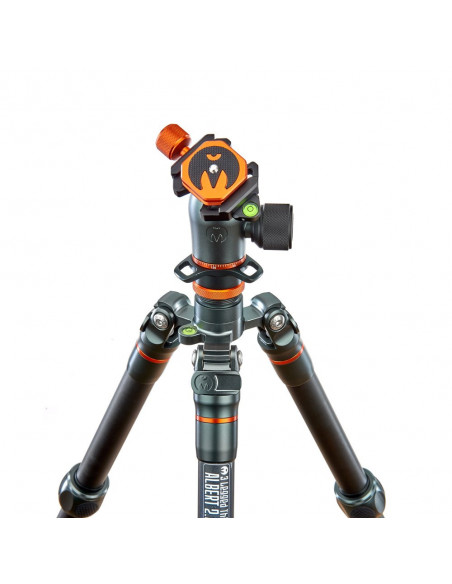 Statyw 3 Legged Thing Albert 2.0 Gray, włókna węglowe, 5-sekcji, udźwig 30kg, głowica Pro Lever