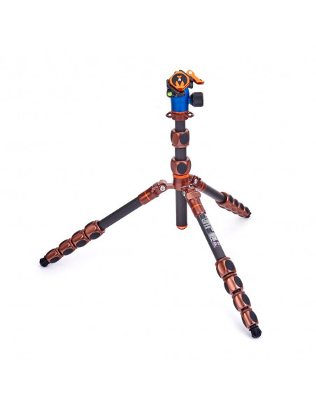 Statyw 3 Legged Thing Leo 2.0 Bronze, włókna węglowe, 5-sekcji, udźwig 30kg, głowica Pro Lever
