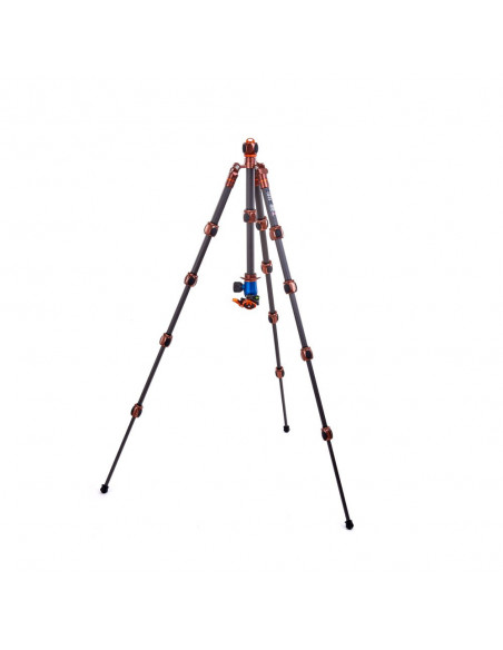 Statyw 3 Legged Thing Leo 2.0 Bronze, włókna węglowe, 5-sekcji, udźwig 30kg, głowica Pro Lever