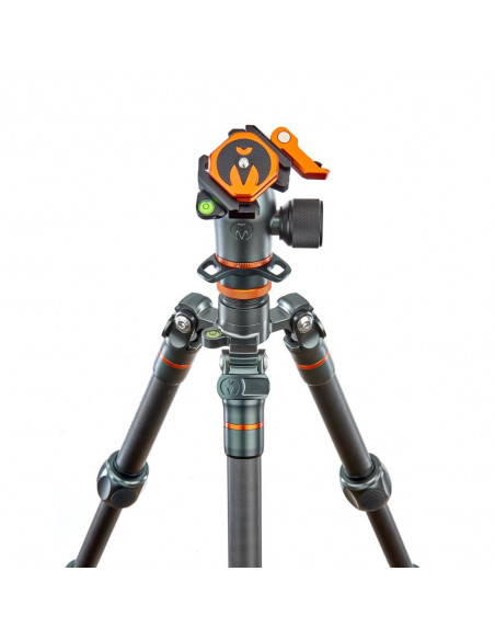 Statyw 3 Legged Thing Leo 2.0 Gray, włókna węglowe, 5-sekcji, udźwig 30kg, głowica Pro Lever