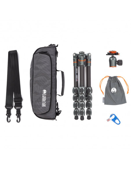 Statyw 3 Legged Thing Leo 2.0 Gray, włókna węglowe, 5-sekcji, udźwig 30kg, głowica Pro Lever