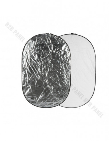 GlareOne Blenda 2w1 srebrno biała 60x90cm