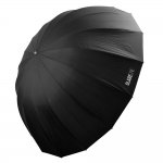 GlareOne Parasolka ORB srebrna 135 - głęboki parasol z...