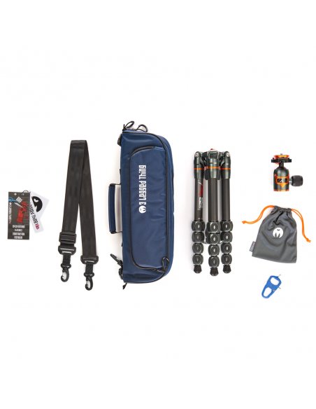 Statyw 3 Legged Thing Ray Grey, włókna węglowe, 5-sekcji, udźwig 30kg, głowica Airhed VU