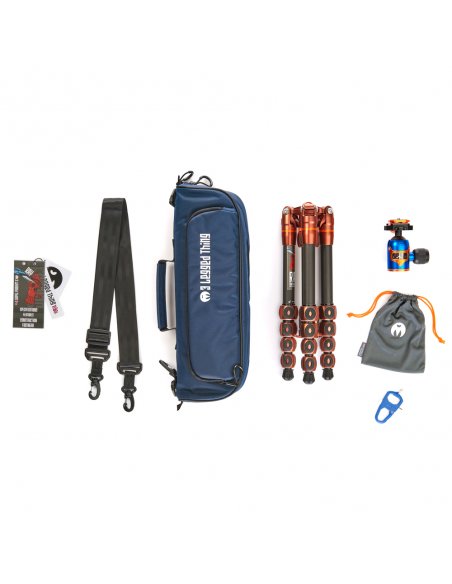 Statyw 3 Legged Thing Ray Bronze, włókna węglowe, 5-sekcji, udźwig 30kg, głowica Airhed VU