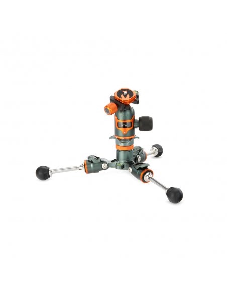 Statyw 3 Legged Thing Bucky Grey, włókna węglowe, 5-sekcji, udźwig 30kg, głowica Airhed VU