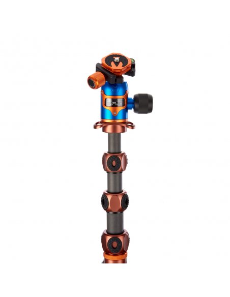 Statyw 3 Legged Thing Bucky Bronze, włókna węglowe, 5-sekcji, udźwig 30kg, głowica Airhed VU