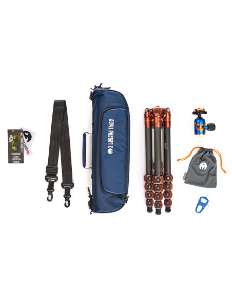 Statyw 3 Legged Thing Bucky Bronze, włókna węglowe, 5-sekcji, udźwig 30kg, głowica Airhed VU