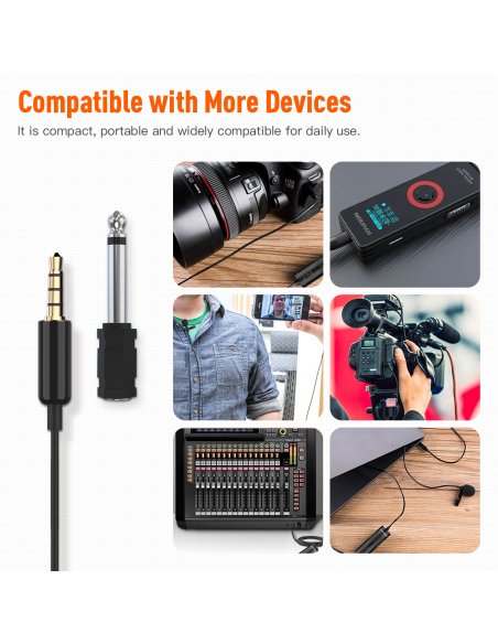 Synco S6P mikrofon krawatowy - DJI, USB-C, mini-jack 3,5 mm