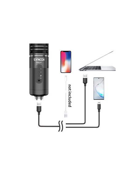 Synco V1 USB Microphone with Monitor - Condenser