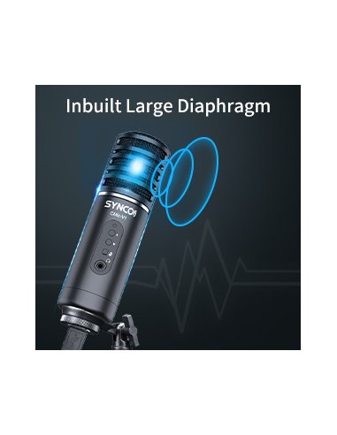 Synco V1 mikrofon USB z odsłuchem - pojemnościowy