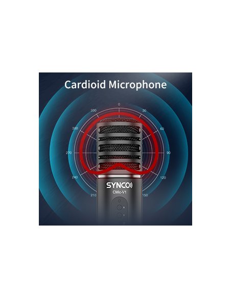 Synco V1 mikrofon USB z odsłuchem - pojemnościowy