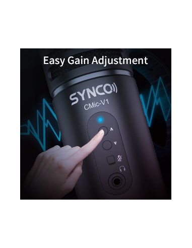 Synco V1 USB Microphone with Monitor - Condenser