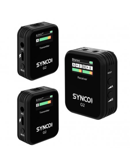 Synco G2 A2 Wireless Microphone System 2,4 GHz with screen