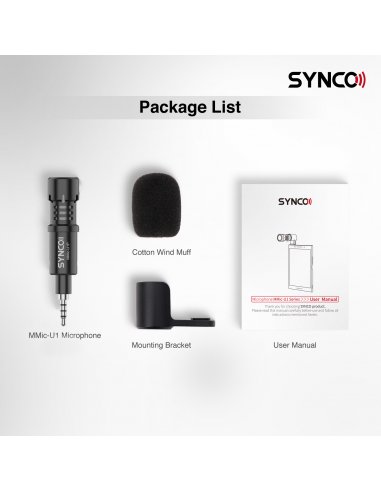 Synco U1P Plug in Microphone for Phone / Tablet...