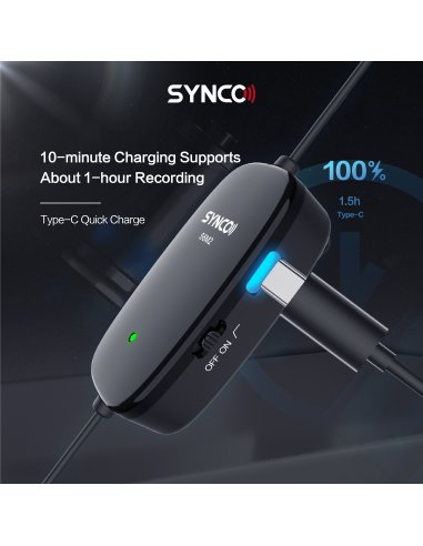 Synco S6M2 lavelier microphone with monitor and...