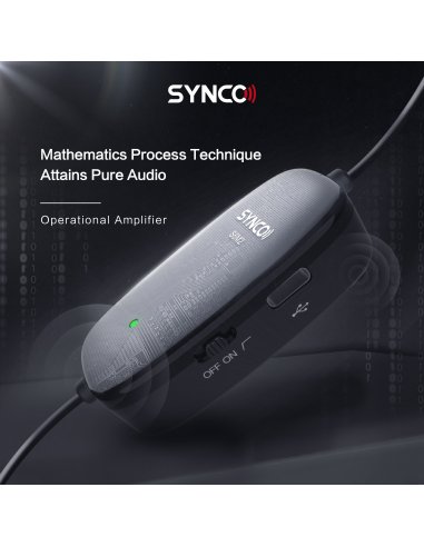 Synco S6M2 lavelier microphone with monitor and...