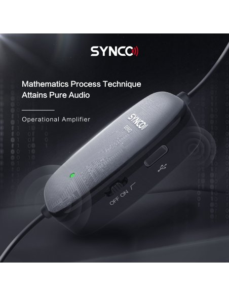 Synco S6M2 lavelier microphone with monitor and LowCut filter