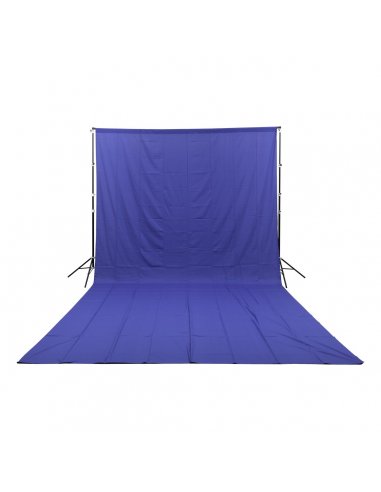 GlareOne Blue Screen - niebieskie tło materiałowe 3x6