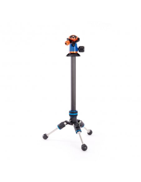 Statyw 3 Legged Thing Punks Billy Blue 2.0, wł. węglowe, 4-sekcje, udźwig 18 kg, głowica kulowa Neo 2.0
