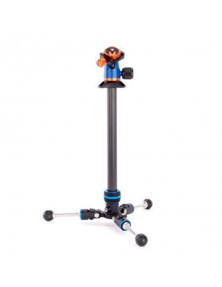 Statyw 3 Legged Thing Punks Billy Blue 2.0, wł. węglowe, 4-sekcje, udźwig 18 kg, głowica kulowa Neo 2.0