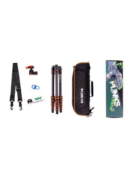 Statyw 3 Legged Thing Punks Brian Black 2.0, wł. węglowe, 5-sekcji, udźwig 18 kg, głowica kulowa Neo 2.0