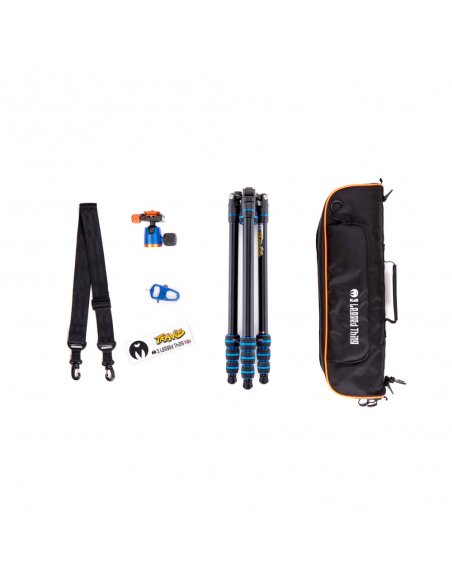 Statyw 3 Legged Thing Punks Travis Blue 2.0, aluminiowy, 4-sekcje, udźwig 18 kg, głowica kulowa Neo 2.0