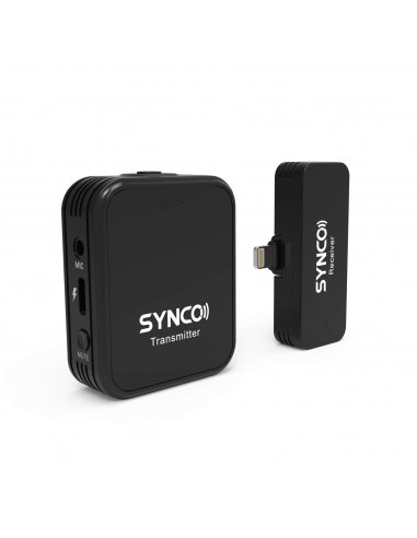 Synco G1L bezprzewodowy system mikrofonowy Apple Lighting with MFI, 1 nadajnik, 1 odbiornik, 1 konektor