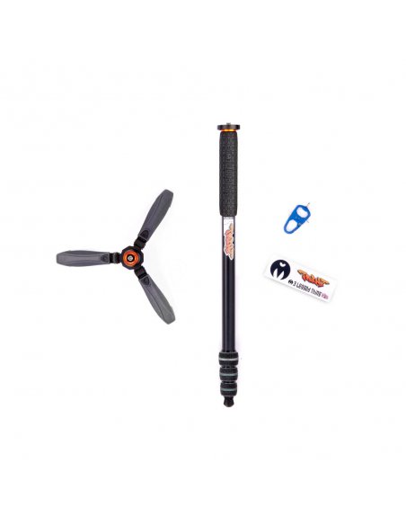 Monopod 3 Legged Thing Trent Kit 2.0 Grey 4 sekcje, stopy magnezu, udźwig 30 kg z podstawką Docz2