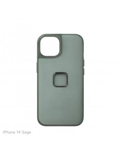 Peak Design Mobile Etui Everyday Case Fabric iPhone 14 - Szarozielone