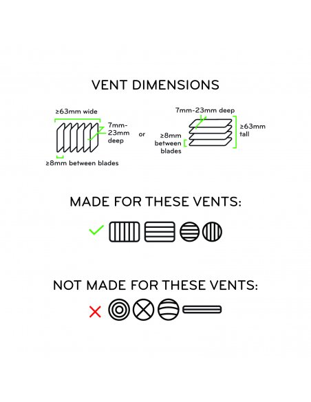 Peak Design Mobile Car Mount Vent - Magnetyczny Uchwyt Samochodowy Do Telefonu Na Kratkę - Czarny